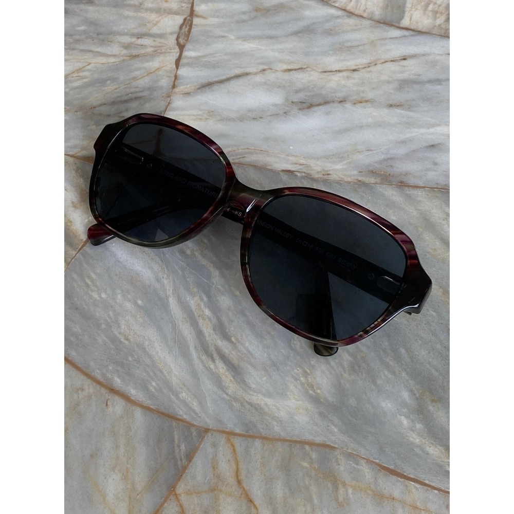 Nine West Mission Valley Berry Tortoise Rectangular Sunglasses‎ Berry